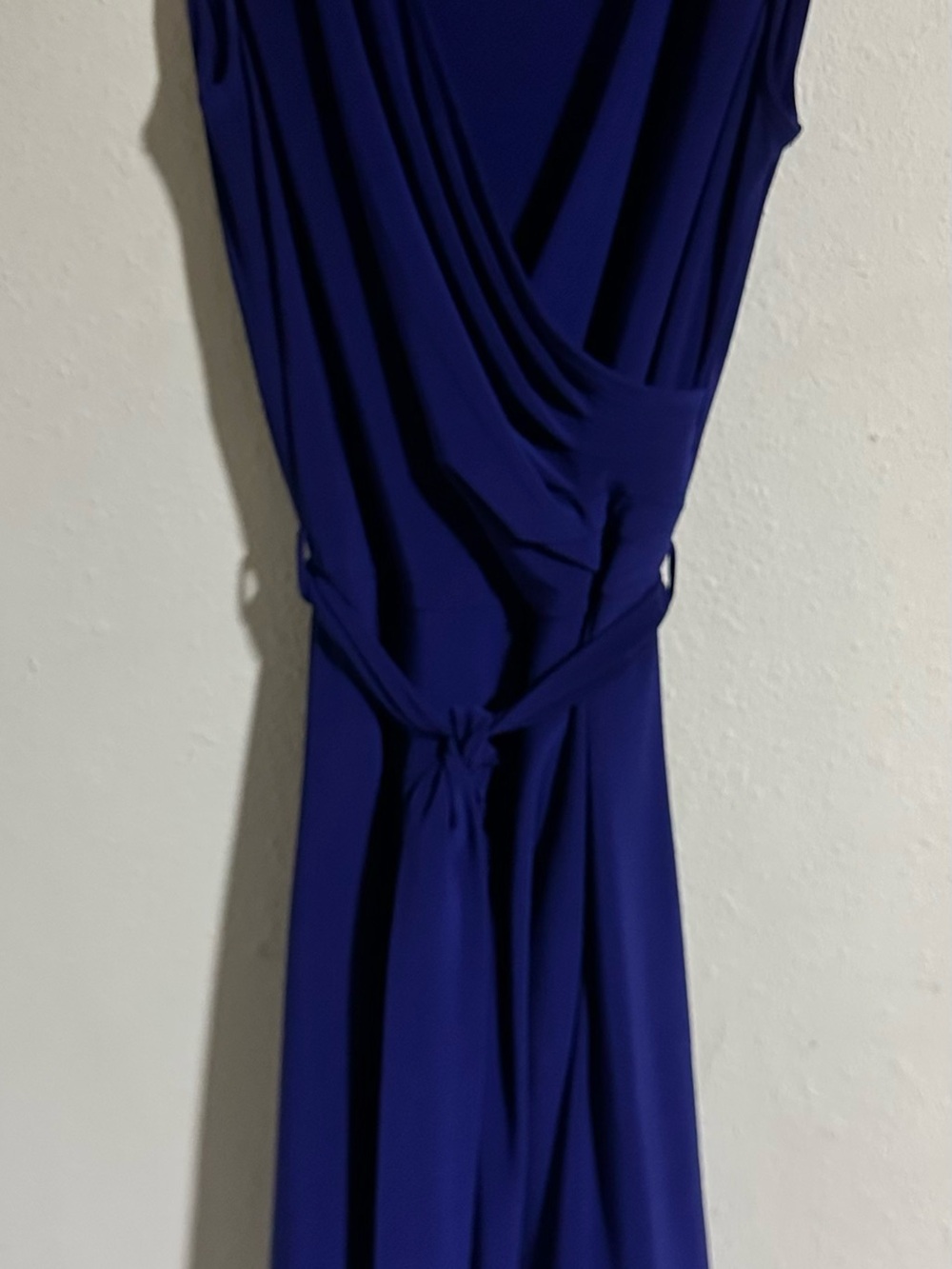 41 Hawthorn Rocco Faux Wrap Tank Sleeveless Cobalt Blue/Purple Midi Wrap Dress